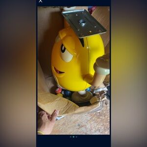 Yellow M&M Candy Dispenser